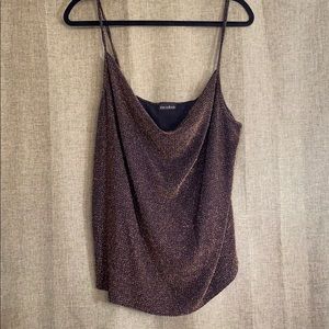 Gold sparkle cami